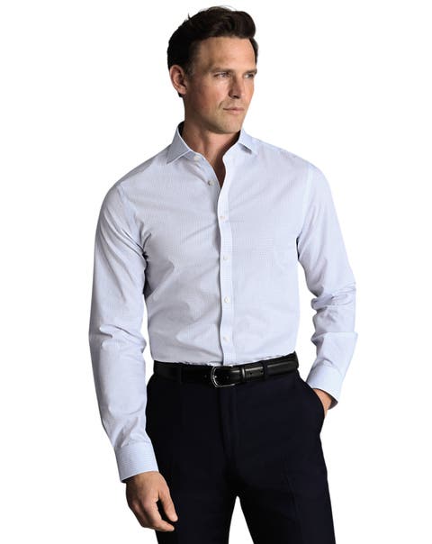 Non-Iron Stretch Poplin Check Shirt