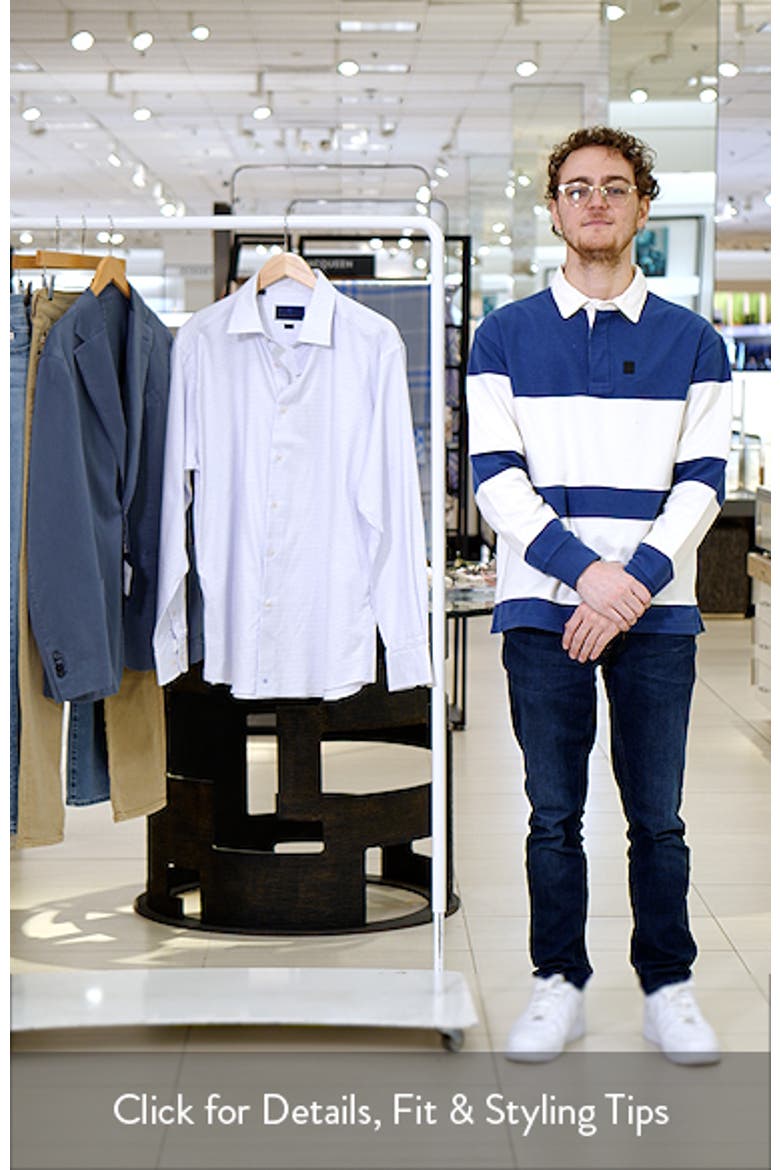 Trim Fit Stretch Cotton Twill Dress Shirt video
