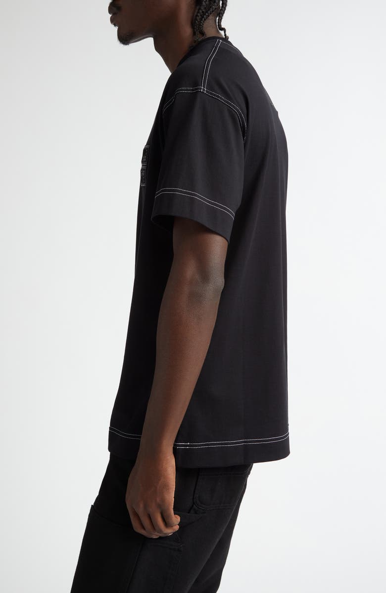 Givenchy Boxy Fit 4G Embroidered T-Shirt, Alternate, color, 