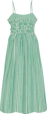 Rails Primrose Stripe Smocked Bodice A-Line Dress