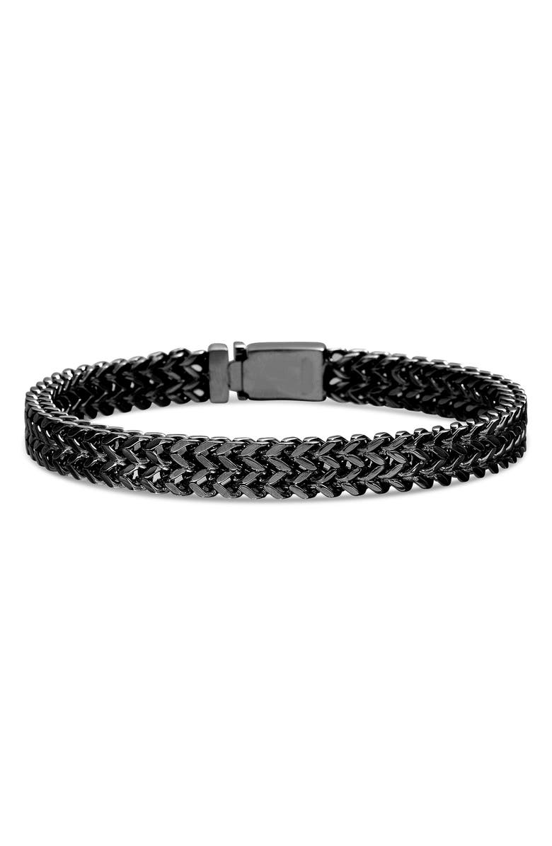 Steve Madden Stainless Steel Foxtail Bracelet, Main, color, 