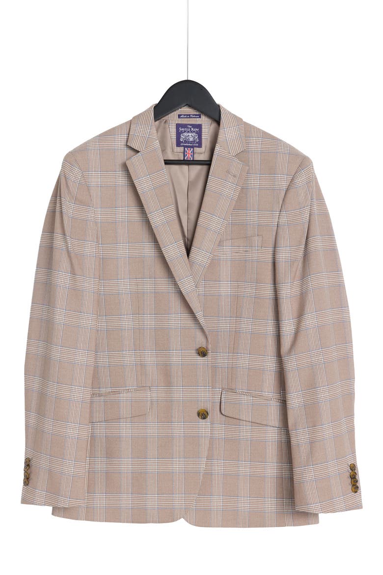 Plaid Sport Coat, Alternate, color, BROWN