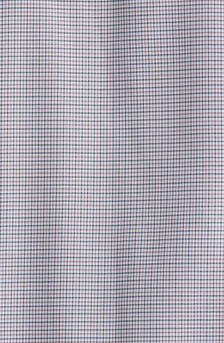 Nordstrom Trim Fit Premium Check Cotton Button-Up Shirt, Alternate, color, Green- Brown Bono Plaid
