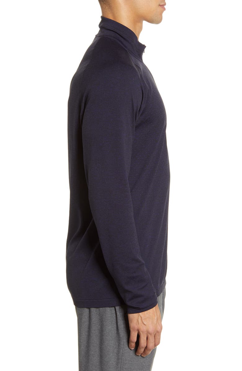 Zella Seamless Performance Quarter Zip Pullover, Alternate, color, 