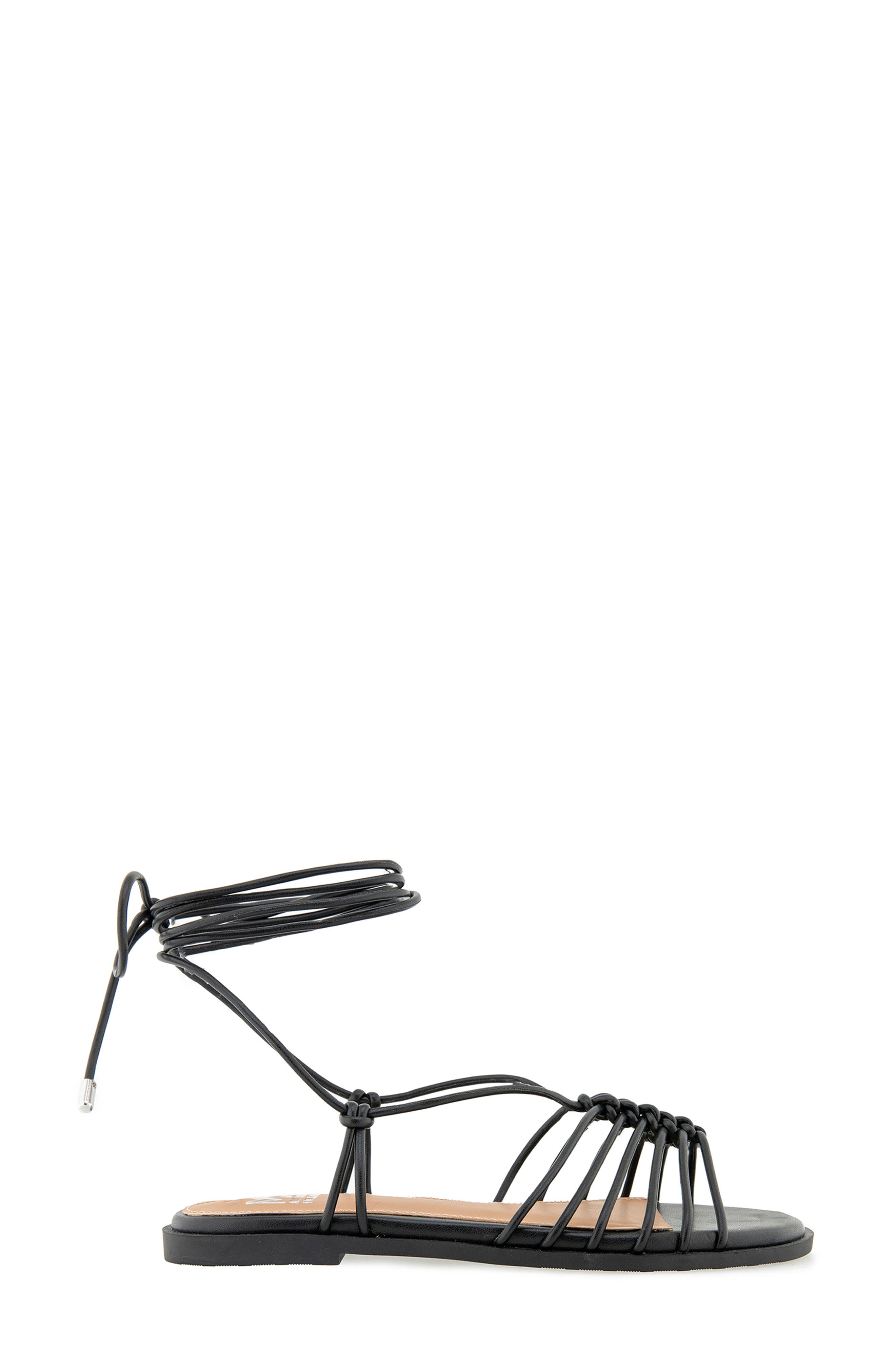 Rebecca Minkoff Caroline Ankle Wrap Sandal, Alternate, color, Black