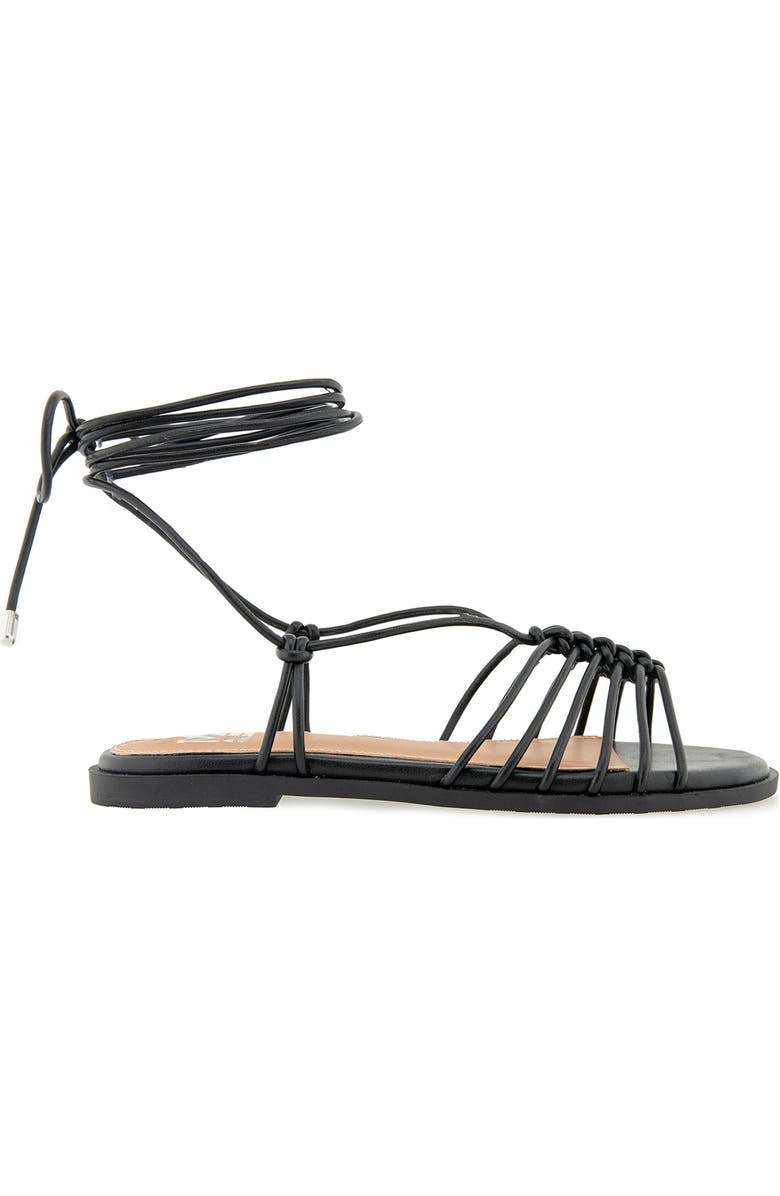 Rebecca Minkoff Caroline Ankle Wrap Sandal, Alternate, color, Black