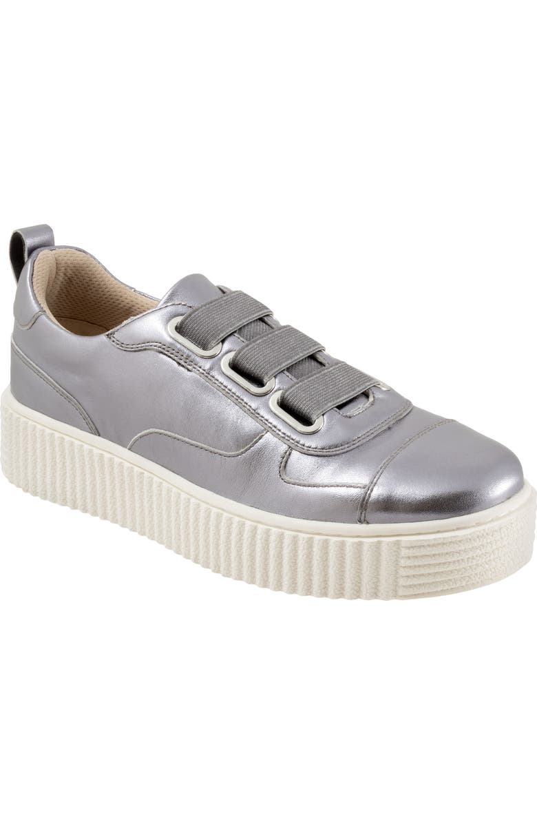 Trotters Bliss Platform Sneaker, Main, color, Pewter