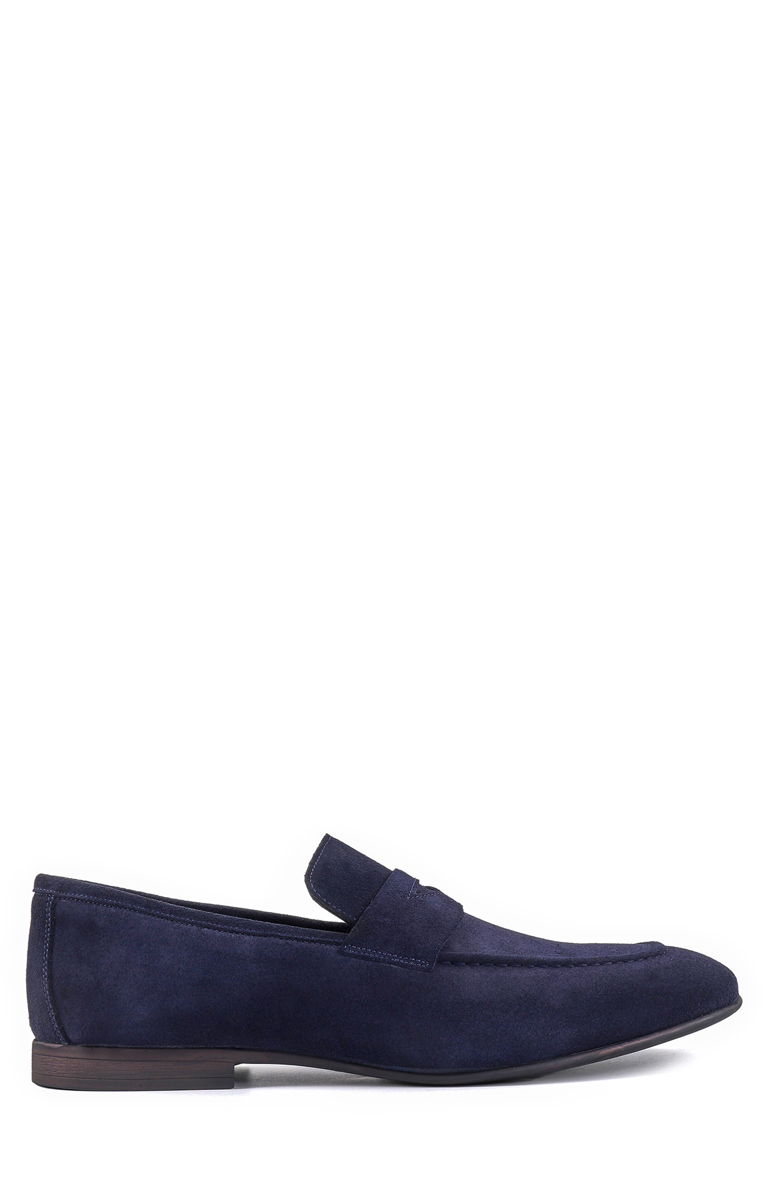 Largo Penny Loafer, Alternate, color, NAVY BLUE