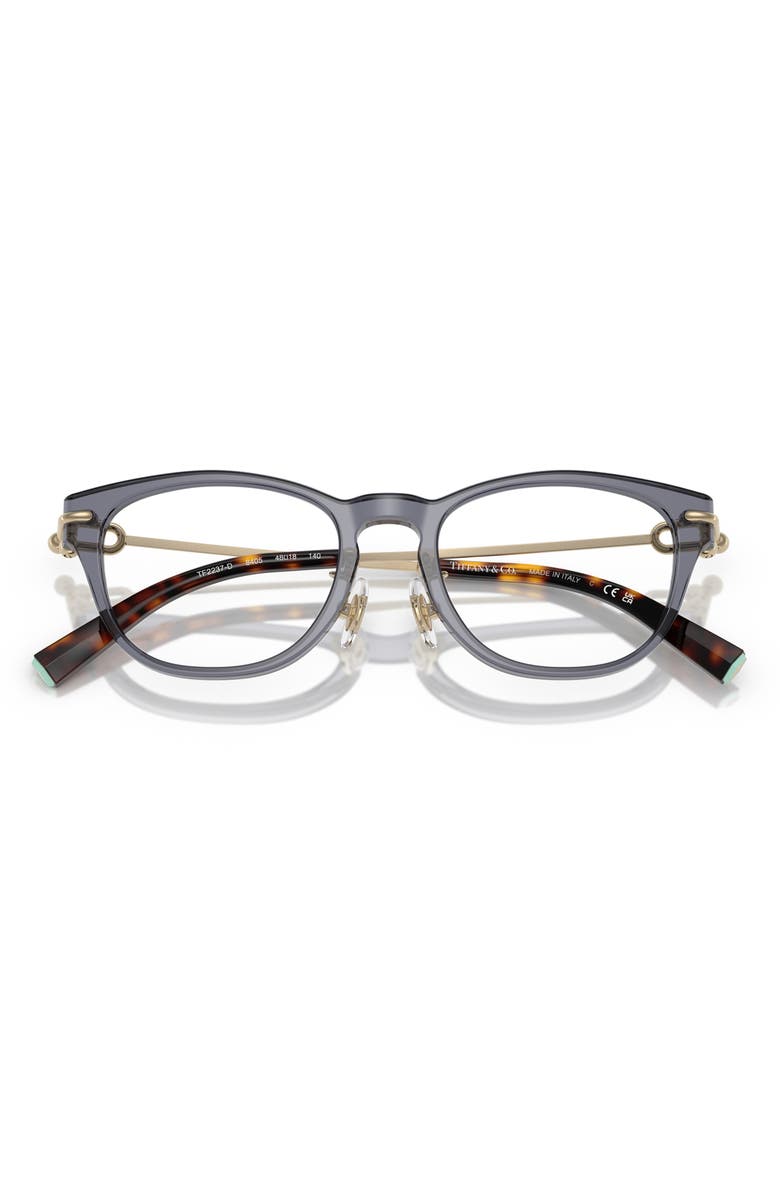 Tiffany & Co. 48mm Small Pillow Optical Glasses, Alternate, color, Violet