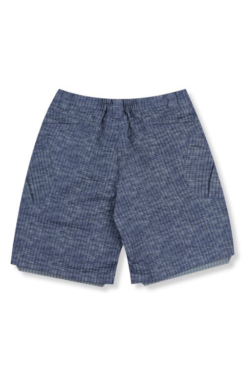 Pleasures Oval Tactical Cargo Shorts In Blue
