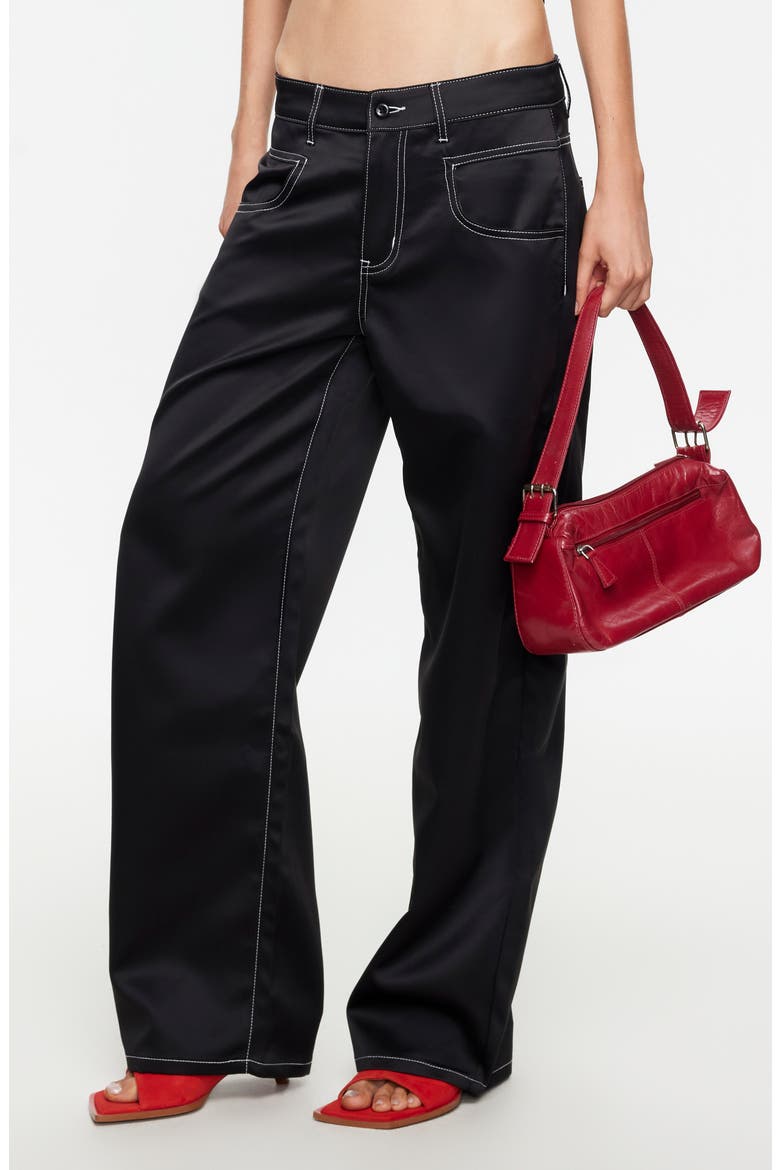 Serenity Straight Leg Pants, Alternate, color, NOIR