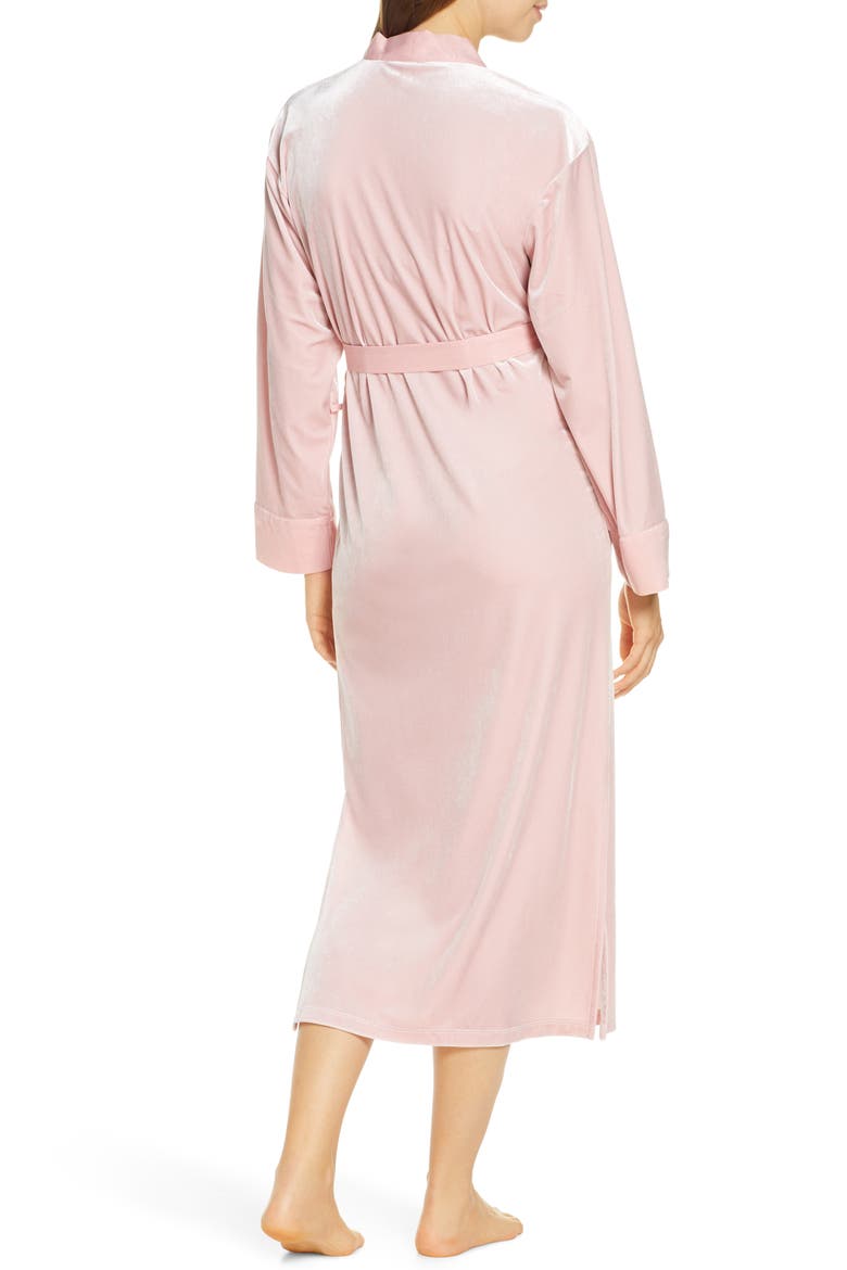 Velour Robe, Alternate, color, PINK BRIDE