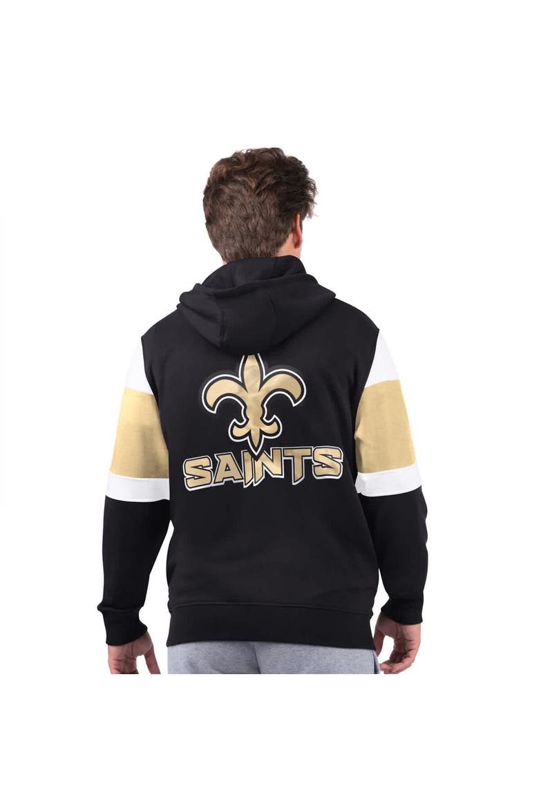 Men's Starter Black New Orleans Saints Extreme Full-Zip Hoodie, Alternate, color, Black