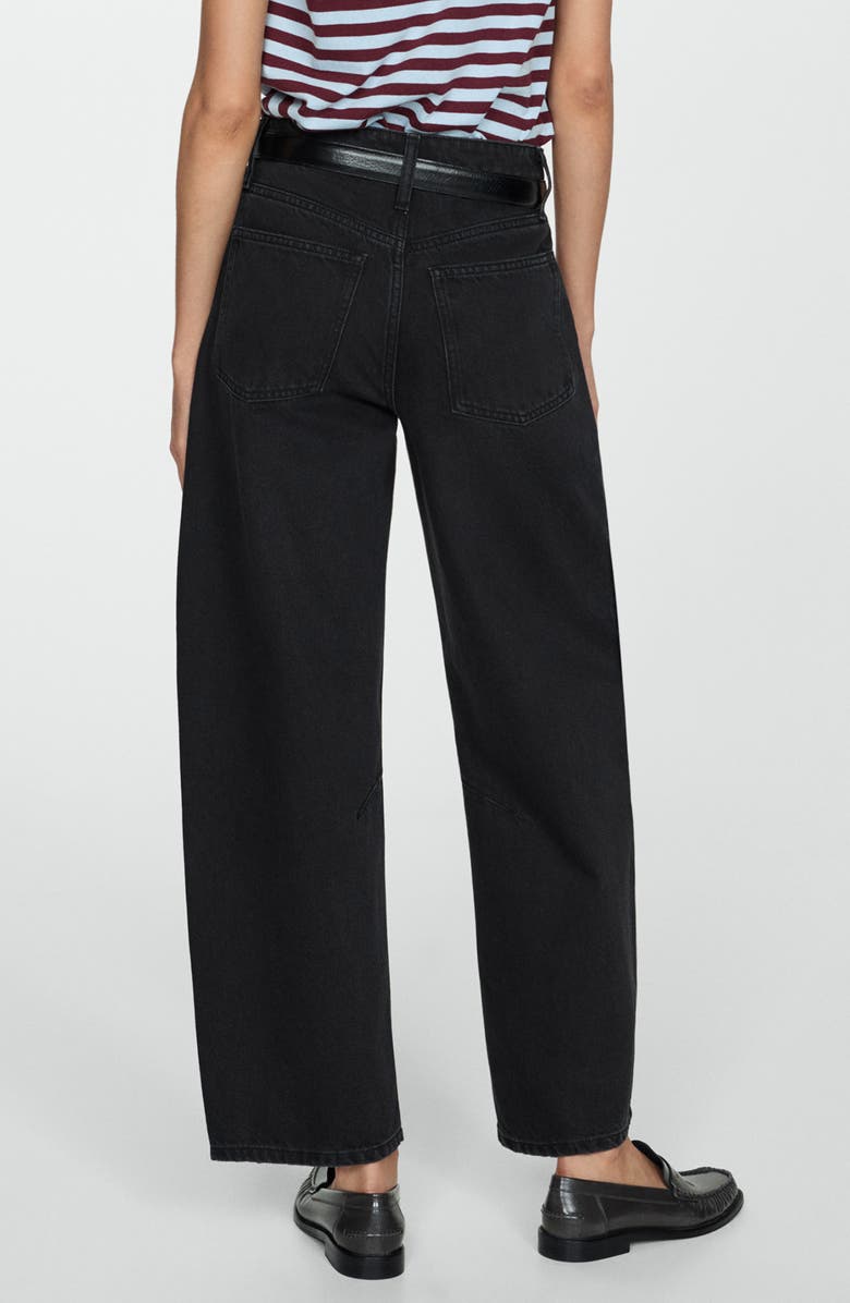 MANGO High Waist Slouchy Barrel Jeans, Alternate, color,