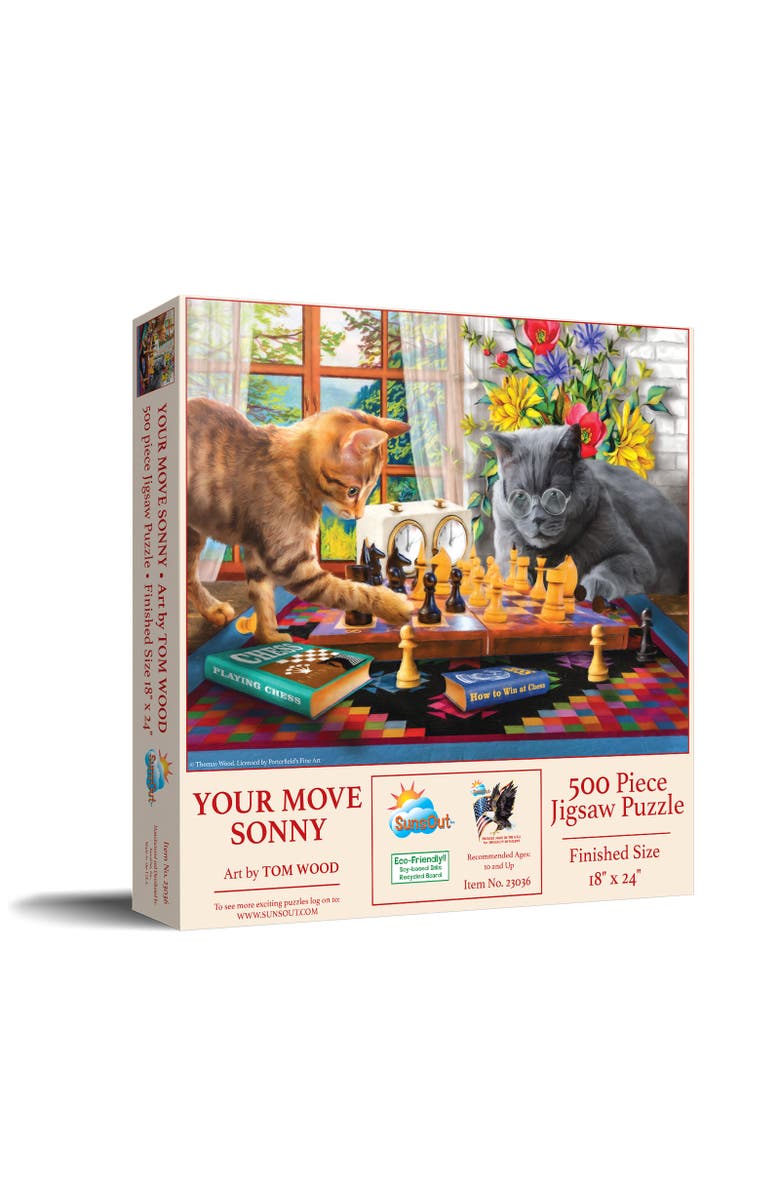 Sunsout Your Move Sonny 500 piece Jigsaw Puzzle for Adults, Main, color, Multicolor