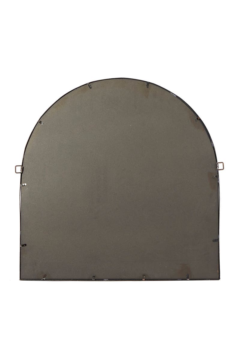 WILLOW ROW Coppertone Metal Windowpane Inspired Wall Mirror with Arched Top, Alternate, color, 