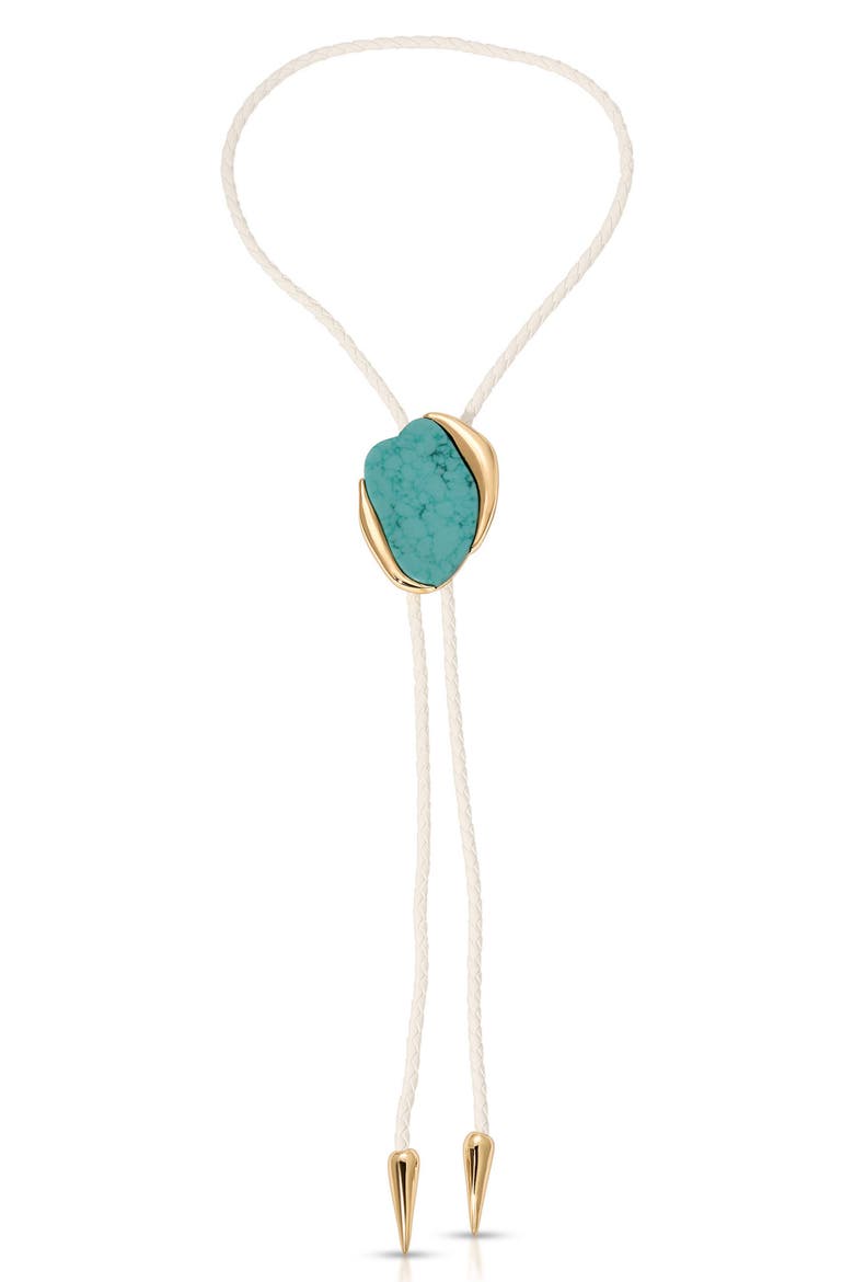 Turquoise Drift Bolo Necklace, Main, color, TURQUOISE