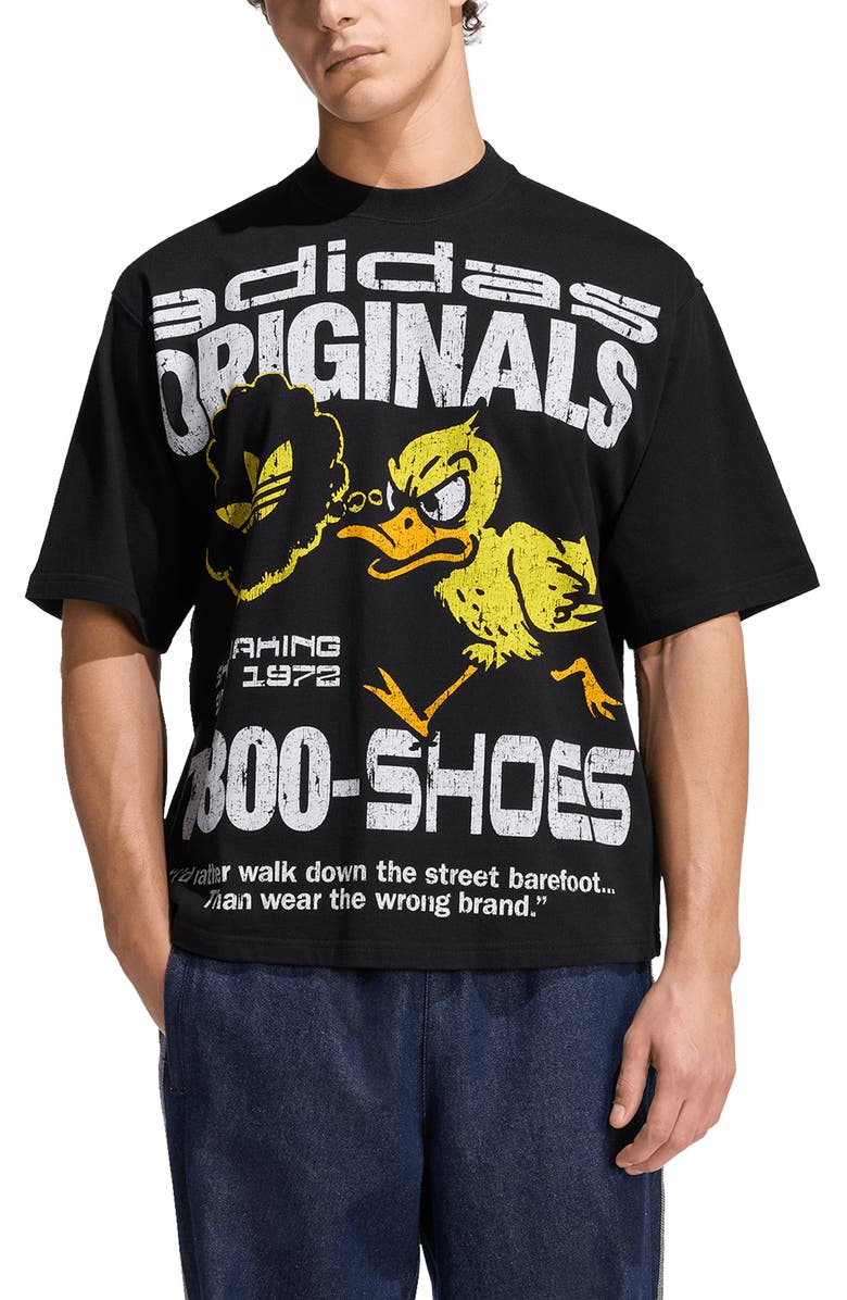 adidas Duck Cotton Graphic T-Shirt, Main, color, 