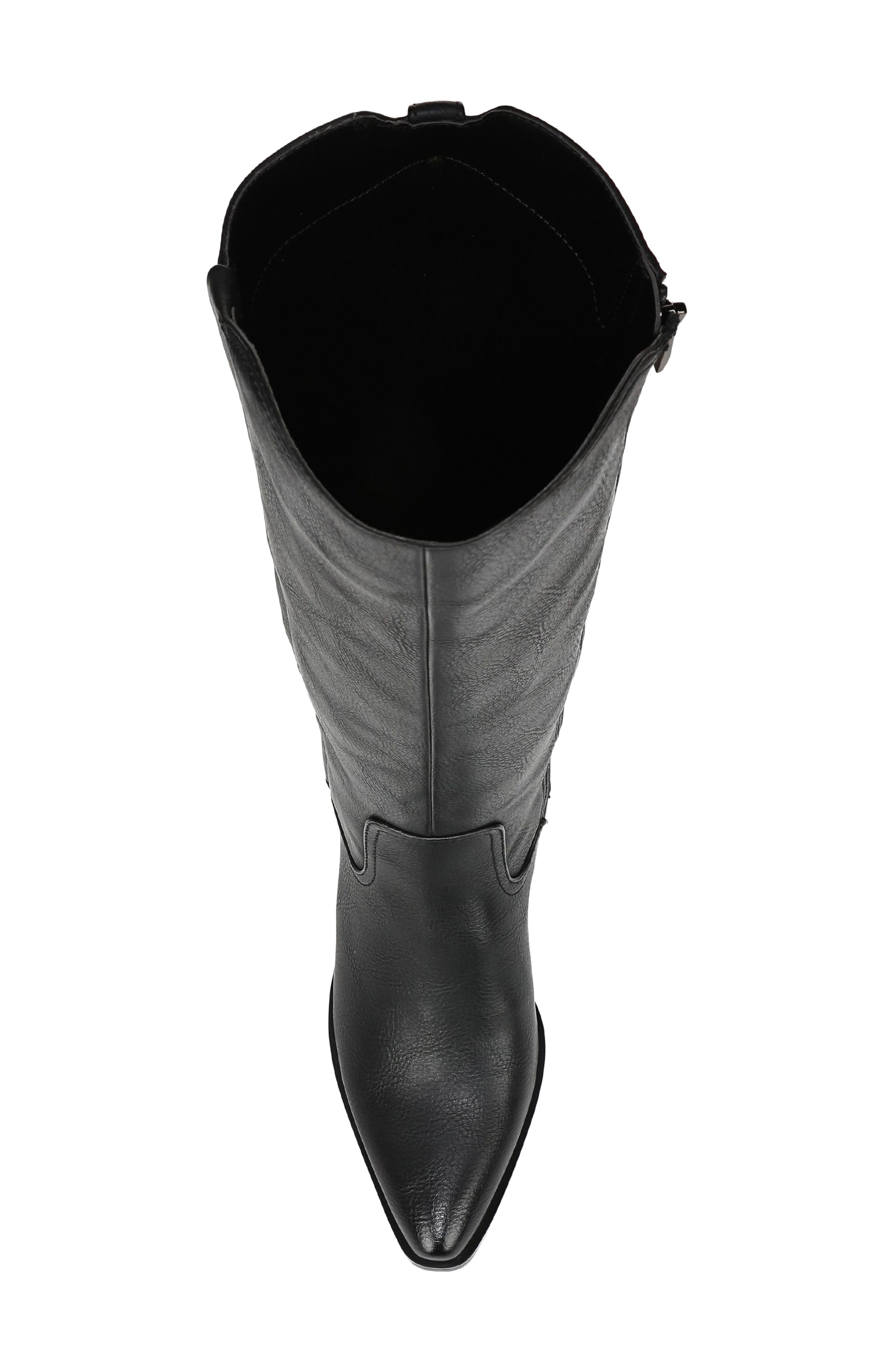 Golden Knee High Boot, Alternate, color, BLACK