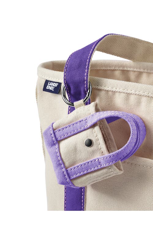 Lands' End Mini Canvas Tote Charm In Purple