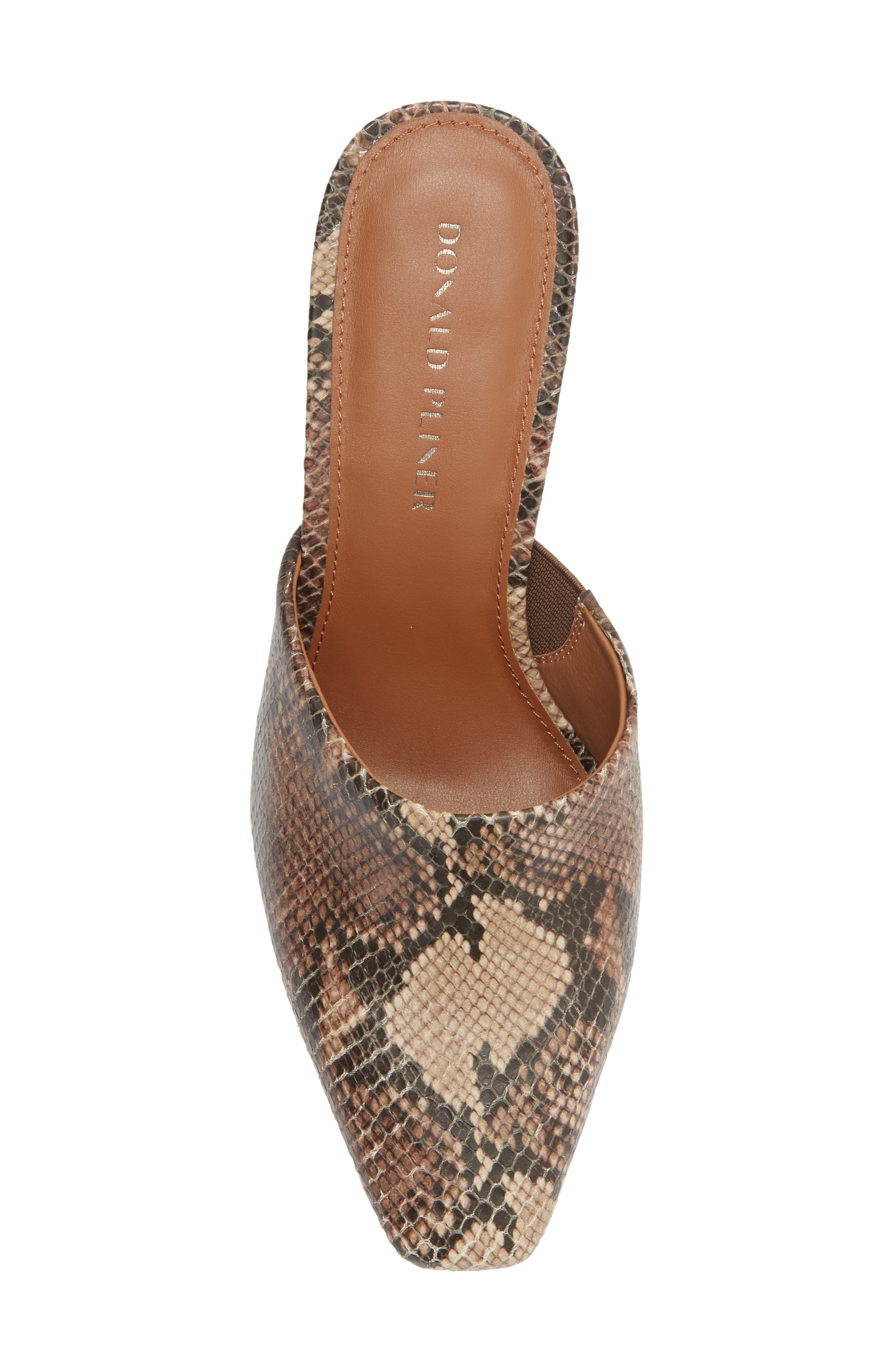 Fannie Leather Heeled Mule, Alternate, color, BROWN