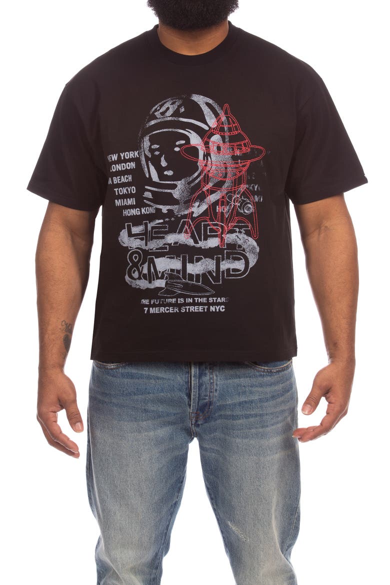 BB Call Now Cotton Graphic T-Shirt, Main, color, BLACK