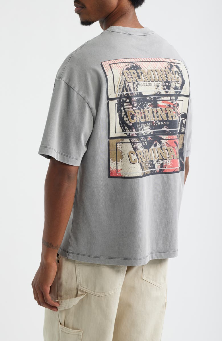 CRIMINAL DAMAGE Statute Graphic T-Shirt, Alternate, color, Grey