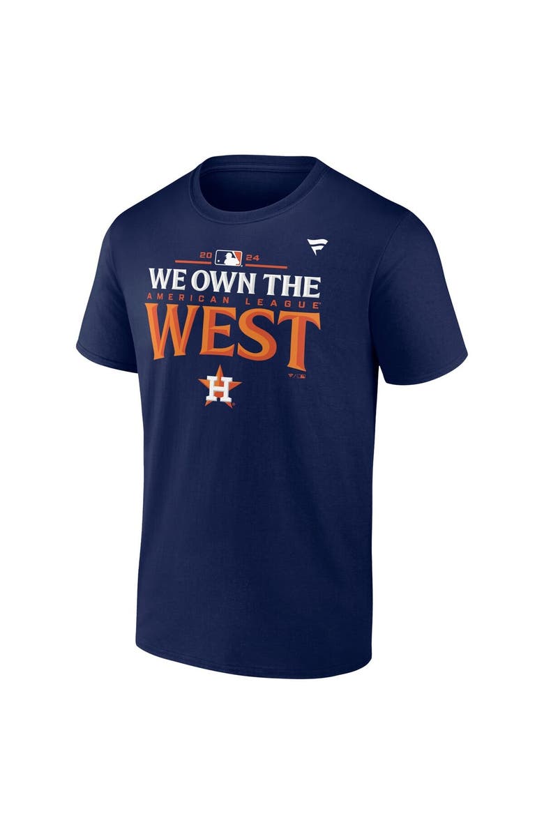 FANATICS Youth Fanatics  Navy Houston Astros 2024 AL West Division Champions Locker Room T-Shirt, Alternate, color, 