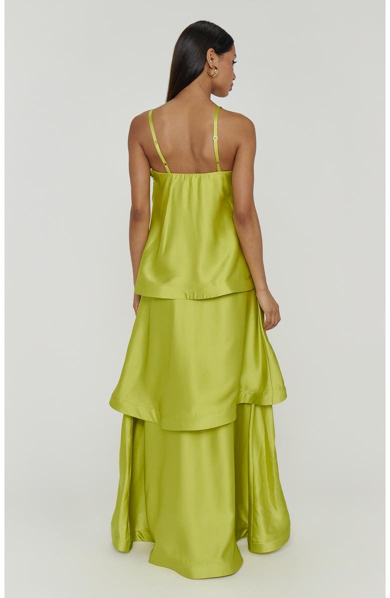 Show Me Your Mumu Ella Maxi Dress, Alternate, color, Chartreuse Luxe Satin