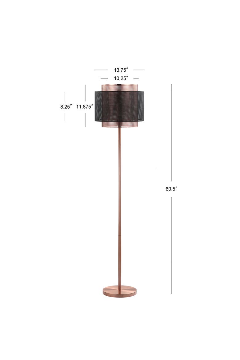 Tribeca Metal LED Floor Lamp, Alternate, color, Copper