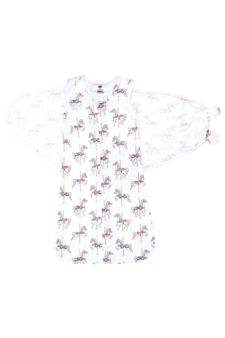 Swaddle-to-Sack Sleeper, Alternate, color, Carousel Horse