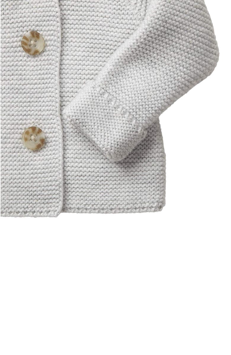 Hope & Henry Baby Faux Fur Hooded Sweater Set, Alternate, color, Gray With Gray Faux Fur