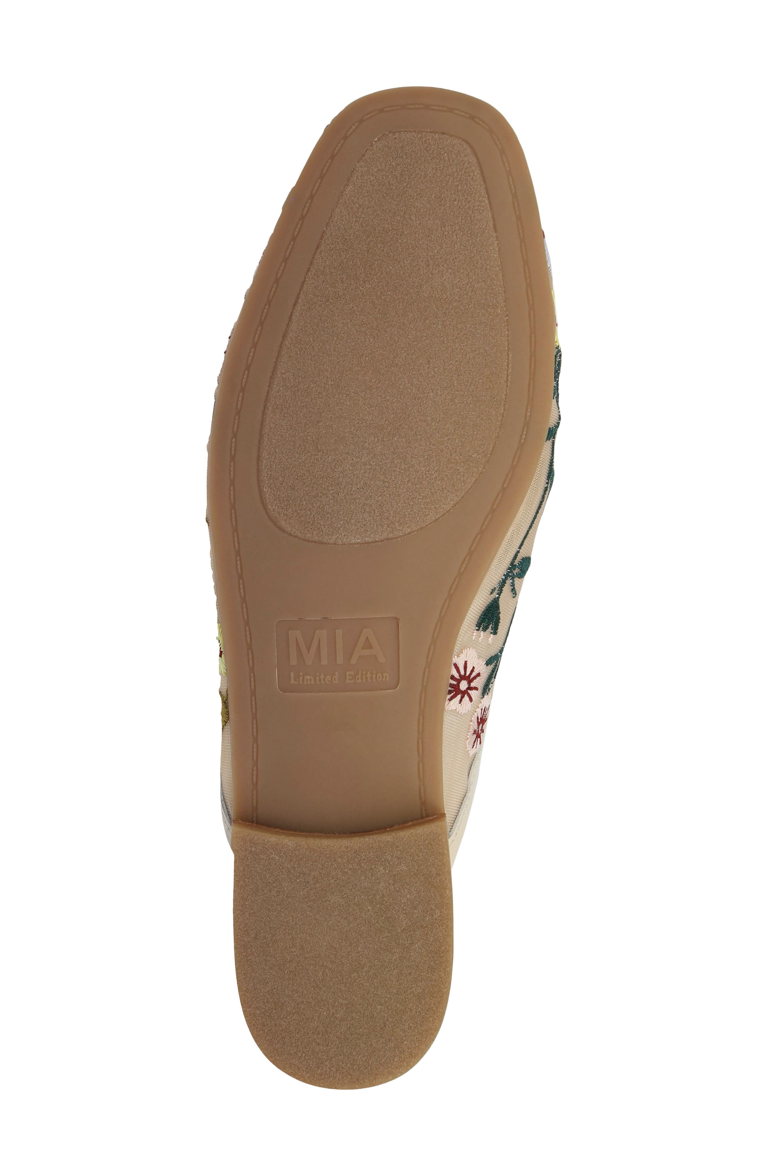 Bouquet Bit Loafer Mule, Alternate, color, BONE MESH