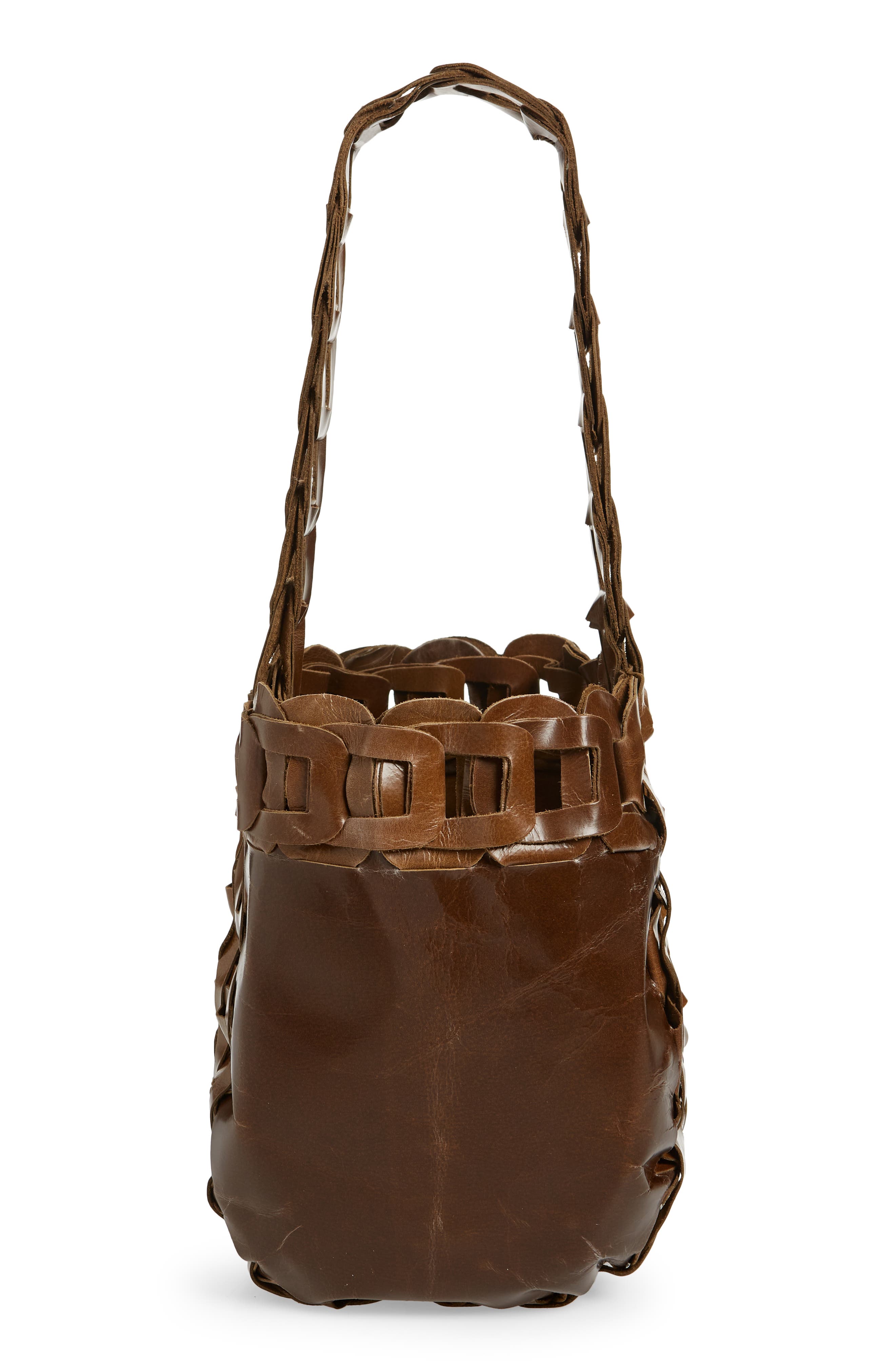 Links Leather Tote, Alternate, color, MAHOGANY