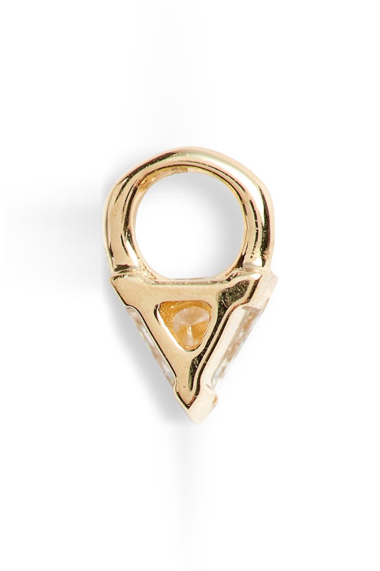 Diamond Triangle Earring Charm, Alternate, color, 18K YELLOW GOLD/ DIAMOND