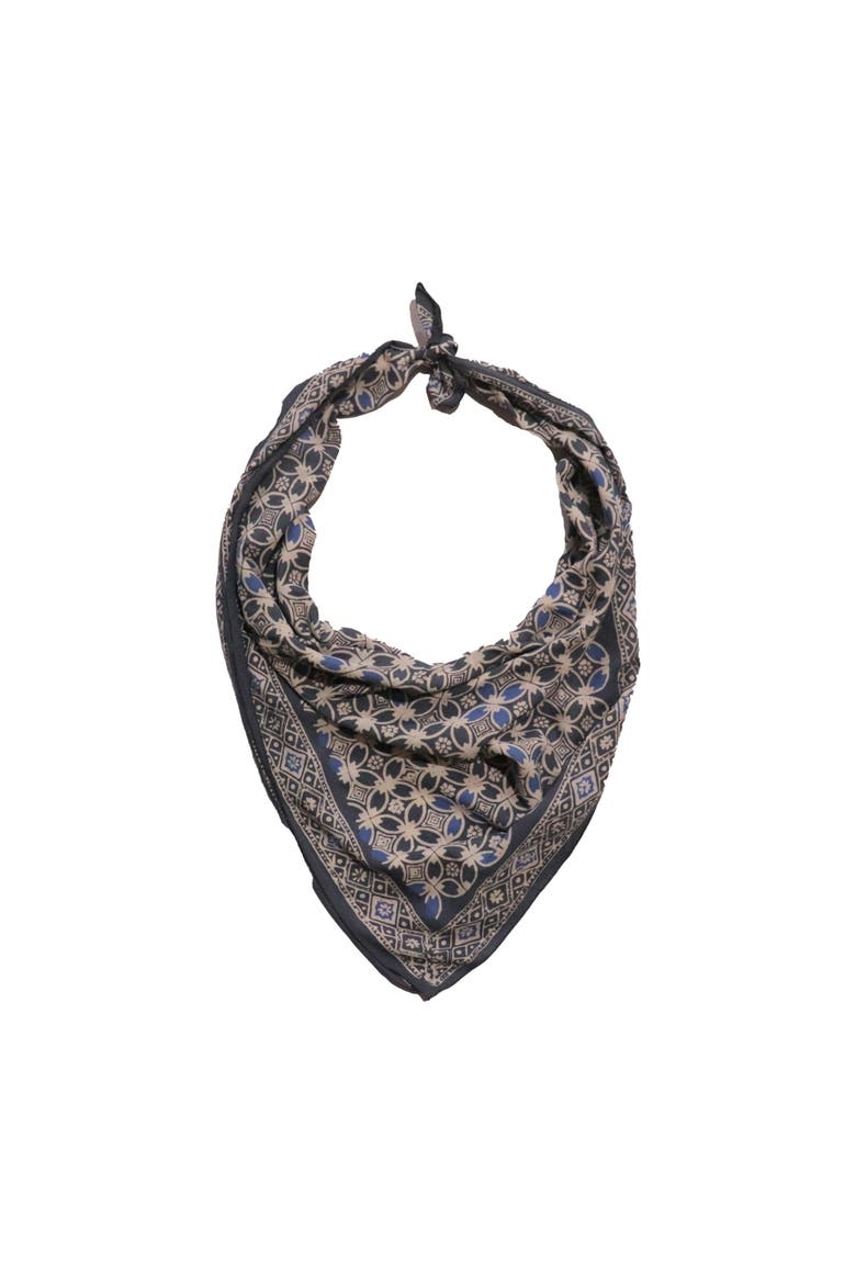 Oversized Hand Dyed Batik Bandana, Alternate, color, Charcoal Gray