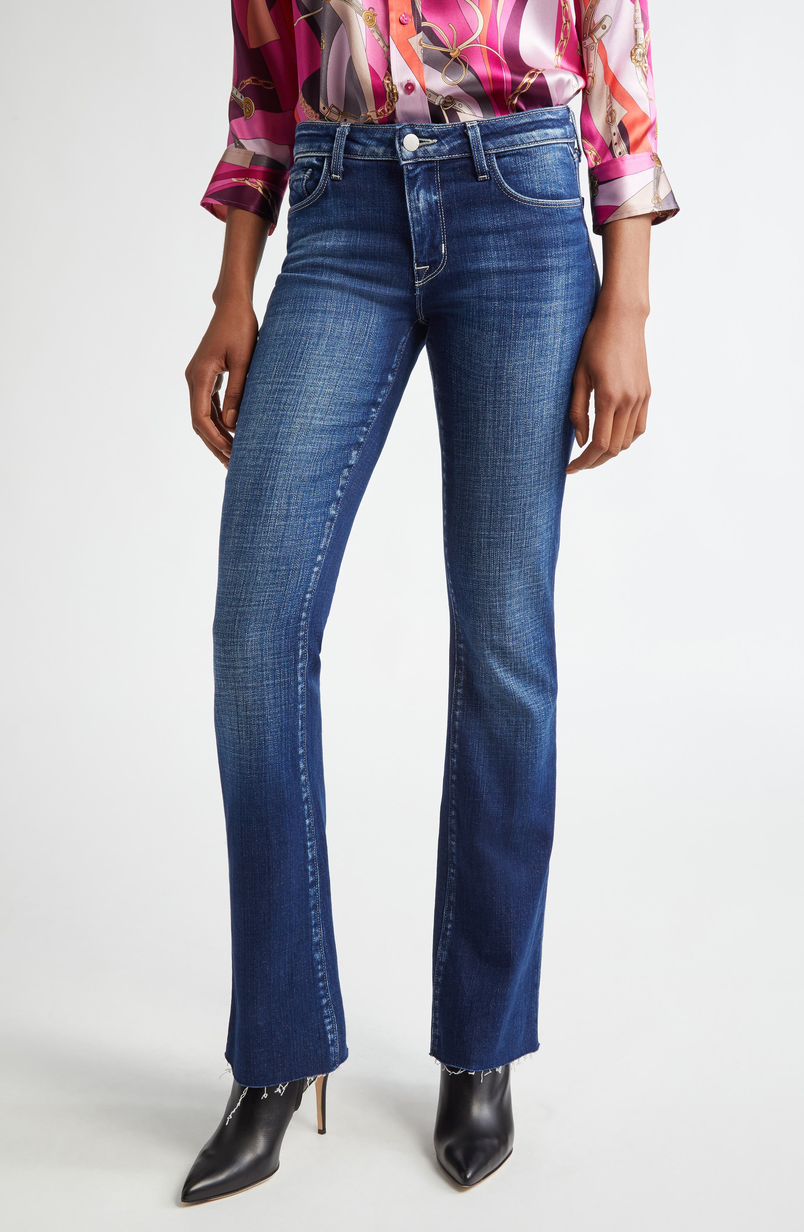 Sneeki Raw Hem Straight Leg Jeans