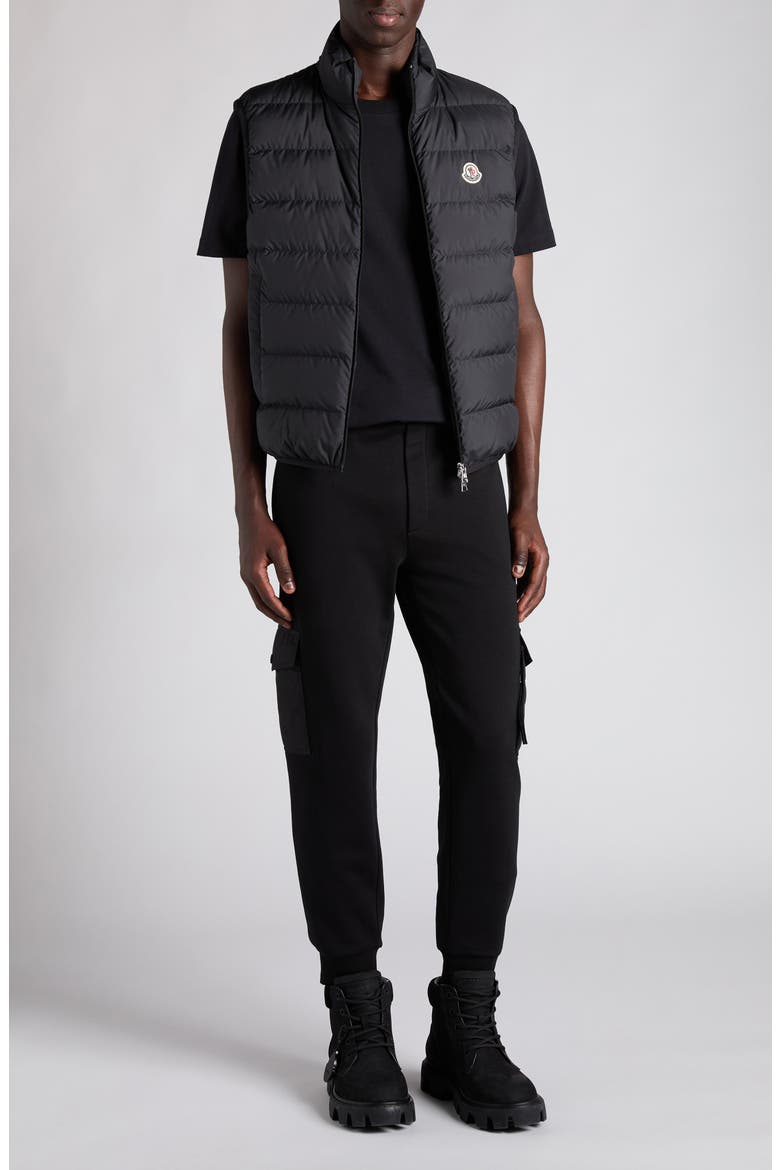 Contrin Down Puffer Vest, Alternate, color, BLACK