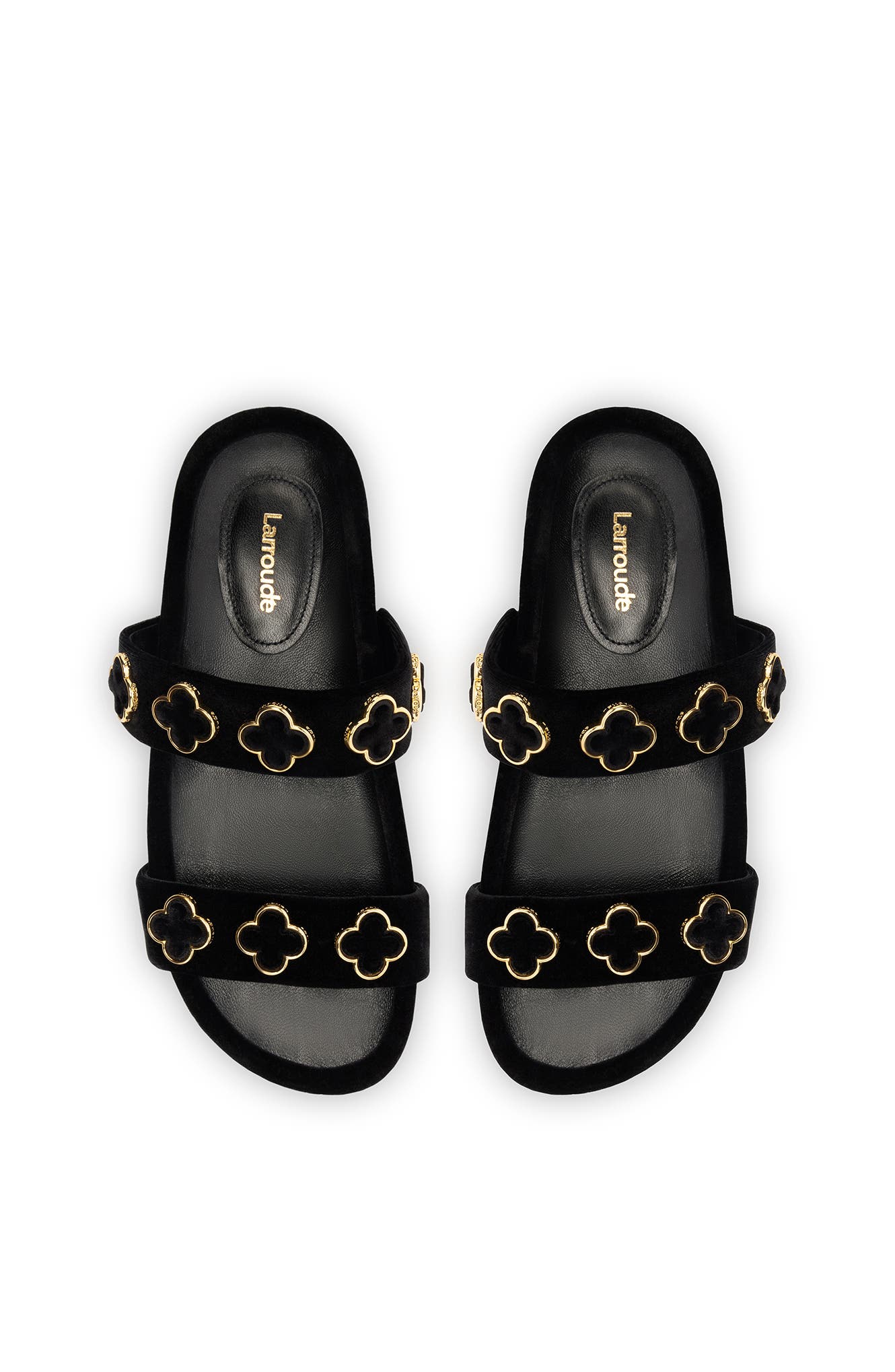 Larroudé Velvet Milan Slide, Alternate, color, 