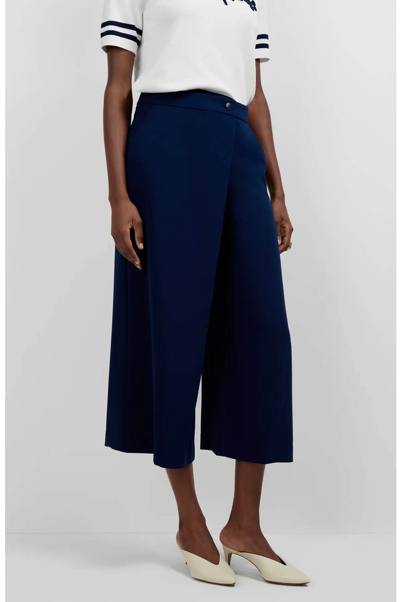 Conchetta Wide-Leg Pant, Alternate, color, Ink