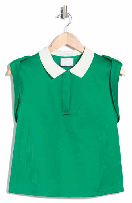 Longchamp Cap Sleeve Polo