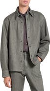 Theory Stretch Cotton Denim Overshirt