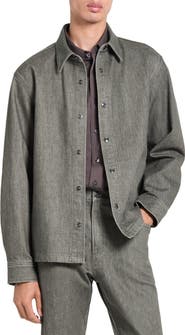Theory Stretch Cotton Denim Overshirt