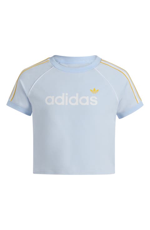 Kids' 3-Stripes Crop T-Shirt (Big Kid)