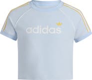 adidas Kids' 3-Stripes Crop T-Shirt