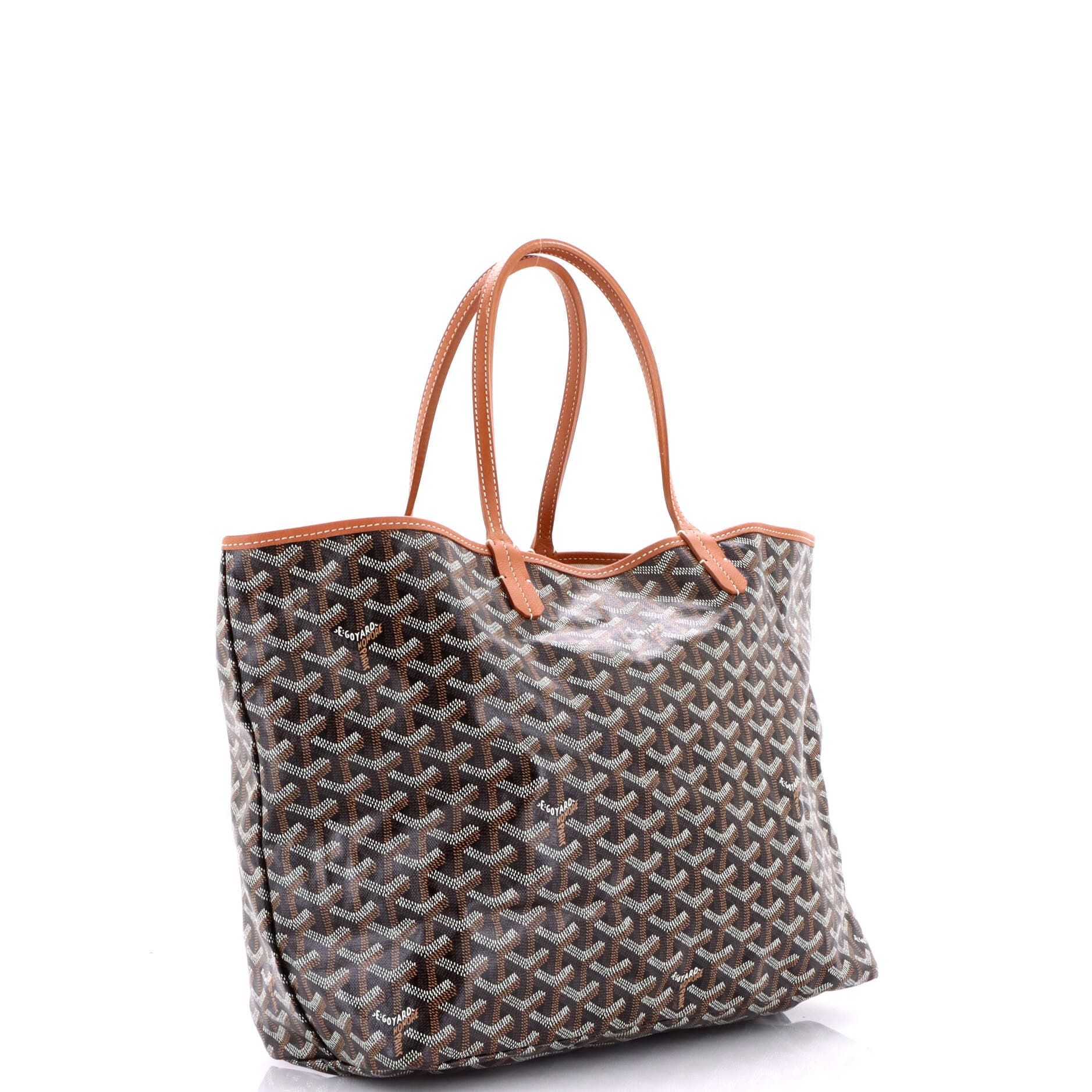 Pre-Owned Goyard Saint Louis Tote Coated Canvas PM, Alternate, color, Brown