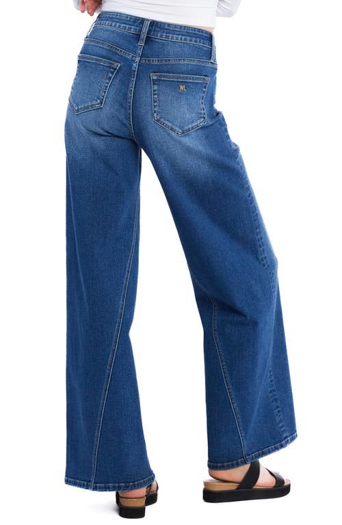 Wash Lab Denim High Waist Wide Leg Jeans In Clementine Blue