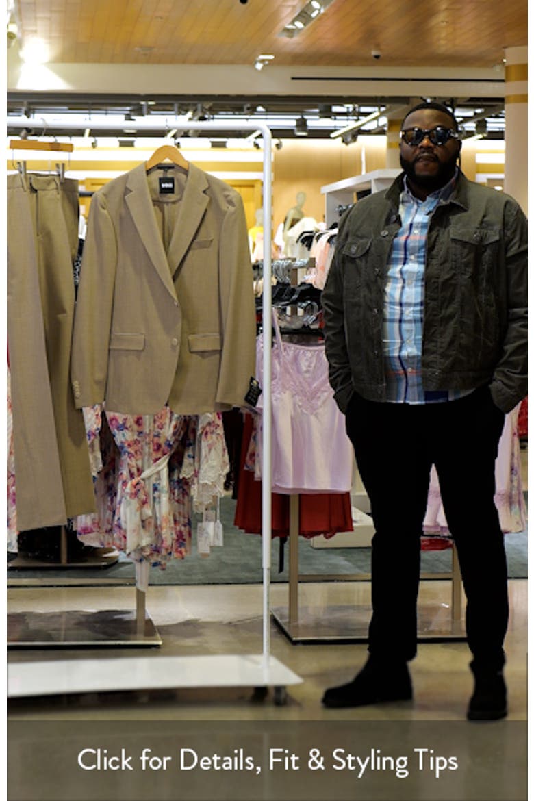 Huge Slim Fit Mélange Stretch Wool Suit video
