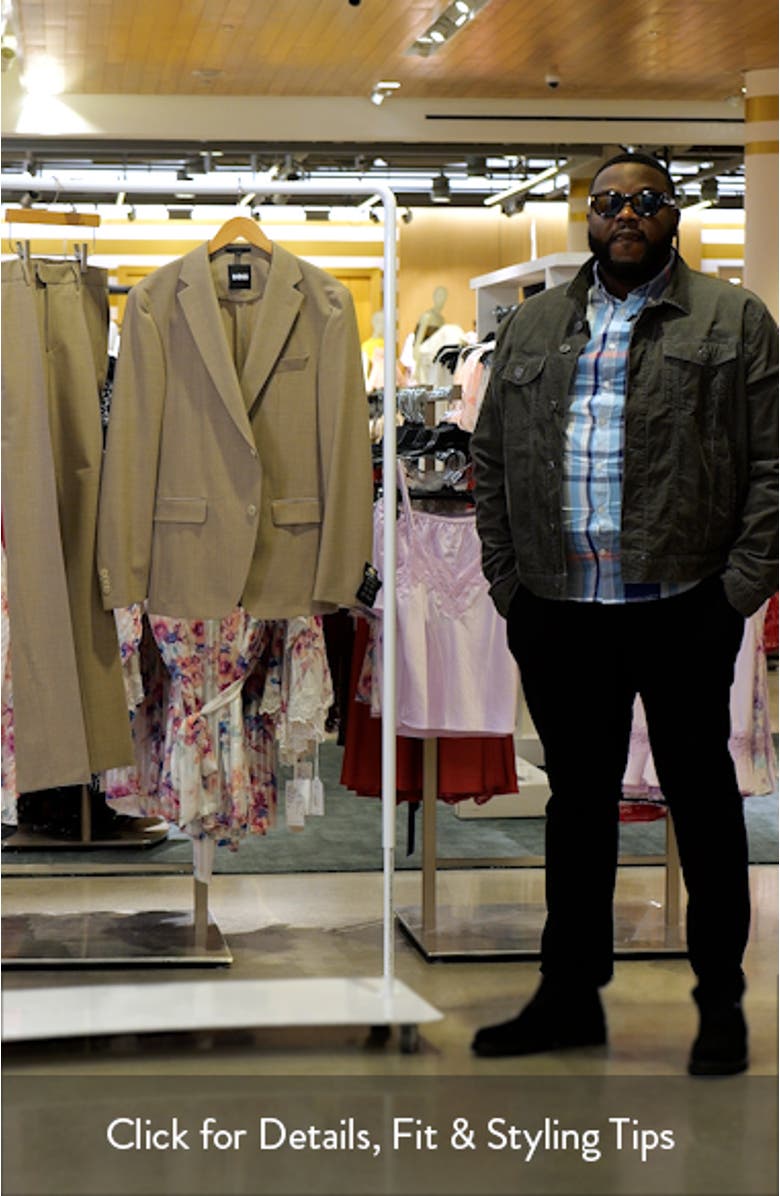 Huge Slim Fit Mélange Stretch Wool Suit, sales video thumbnail