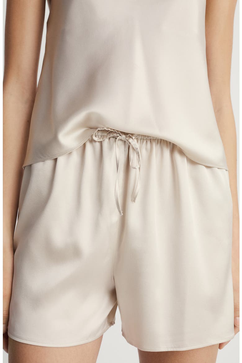 Stretch Silk Pajama Shorts, Main, color, LIGHT/ PASTEL GREY